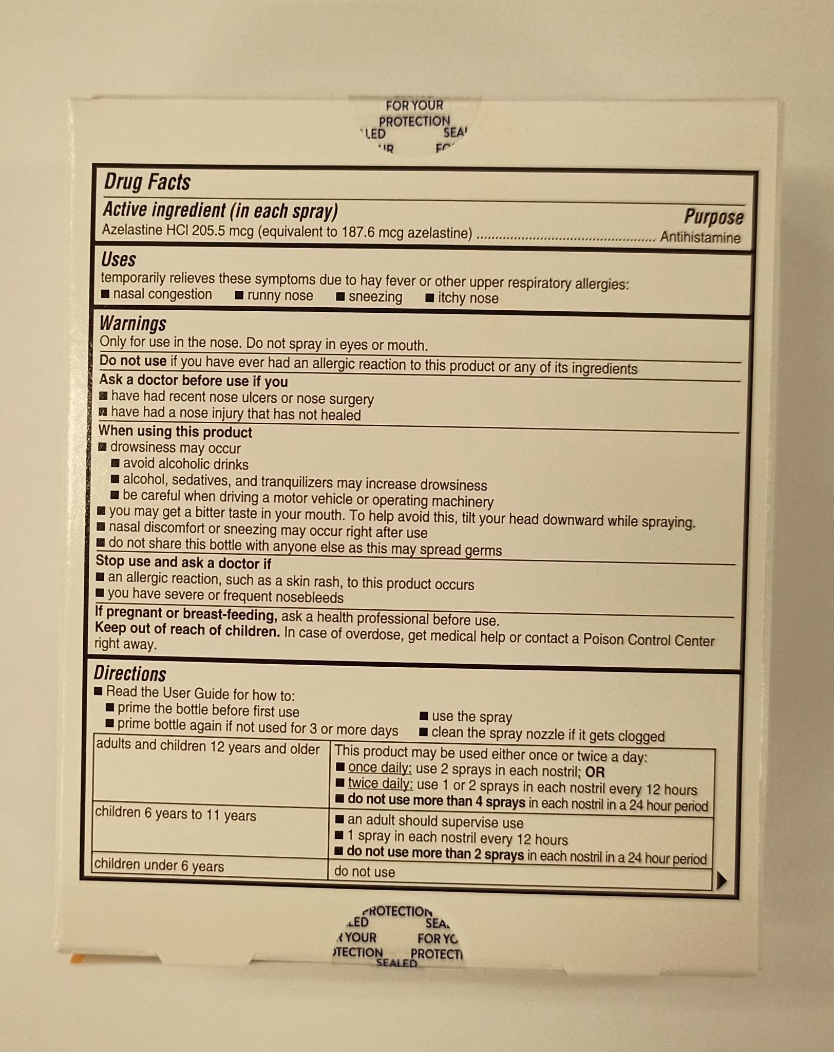 Astelin astepro price