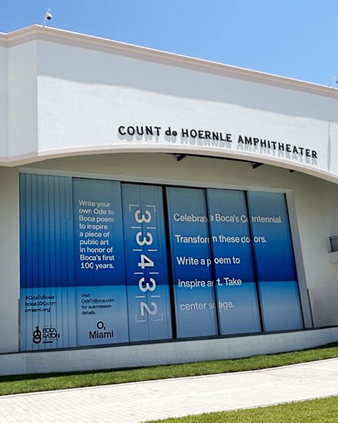 👀 The Mizner Park Amphitheater doors are getting a fresh new look - and ...