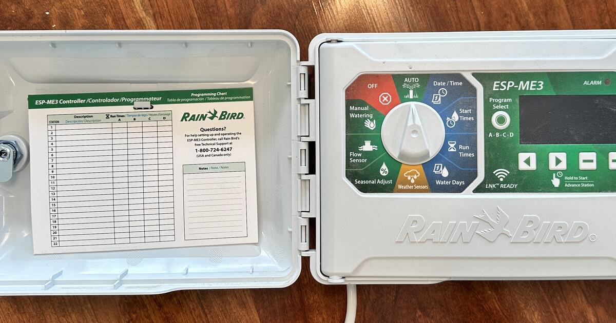 Rain Bird ESPME3 4 Station WiFi Ready Indoor/Outdoor Controller for