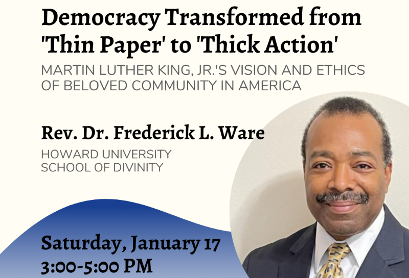 Rev. Dr. Frederick Ware Lecture