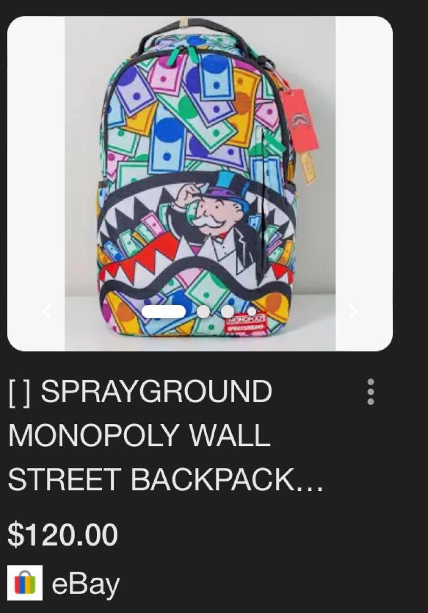 Sprayground - Monopoly Wall Street Backpack