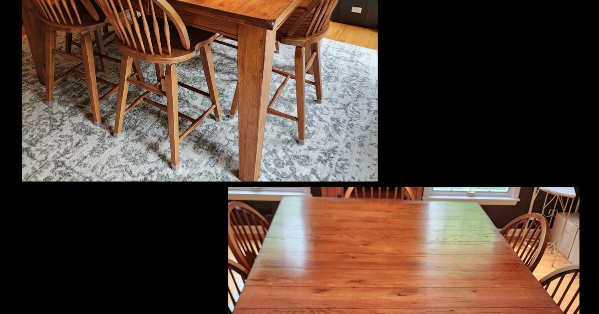 Broyhill Attic Heirloom counter Height Table And 6 Stools for 420 in