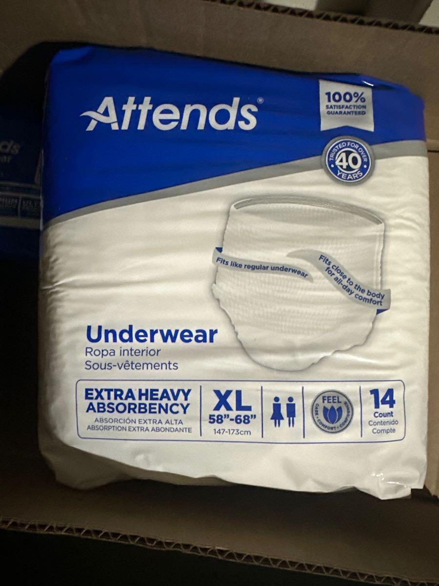 Attends Adult Disposable Underwear for $40 in Longview, WA | For Sale ...