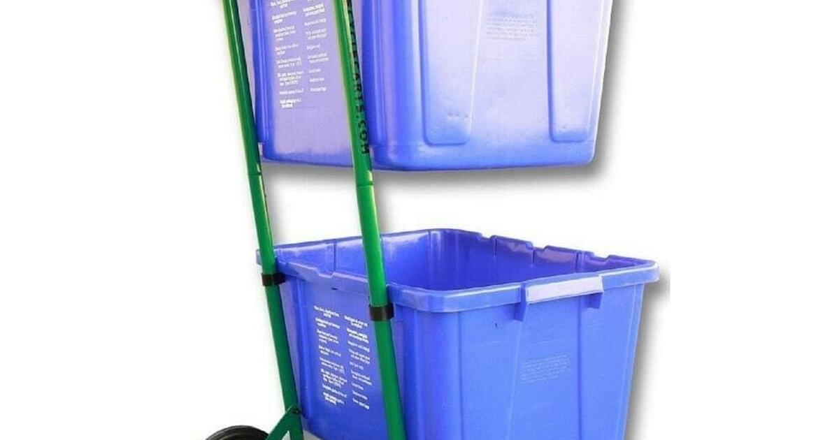METAL RECYCLE BIN HOLDER 35 (Hobe Sound) © NEW RECYCLE METAL BIN HOLDER FOR 2 BINS. for 35