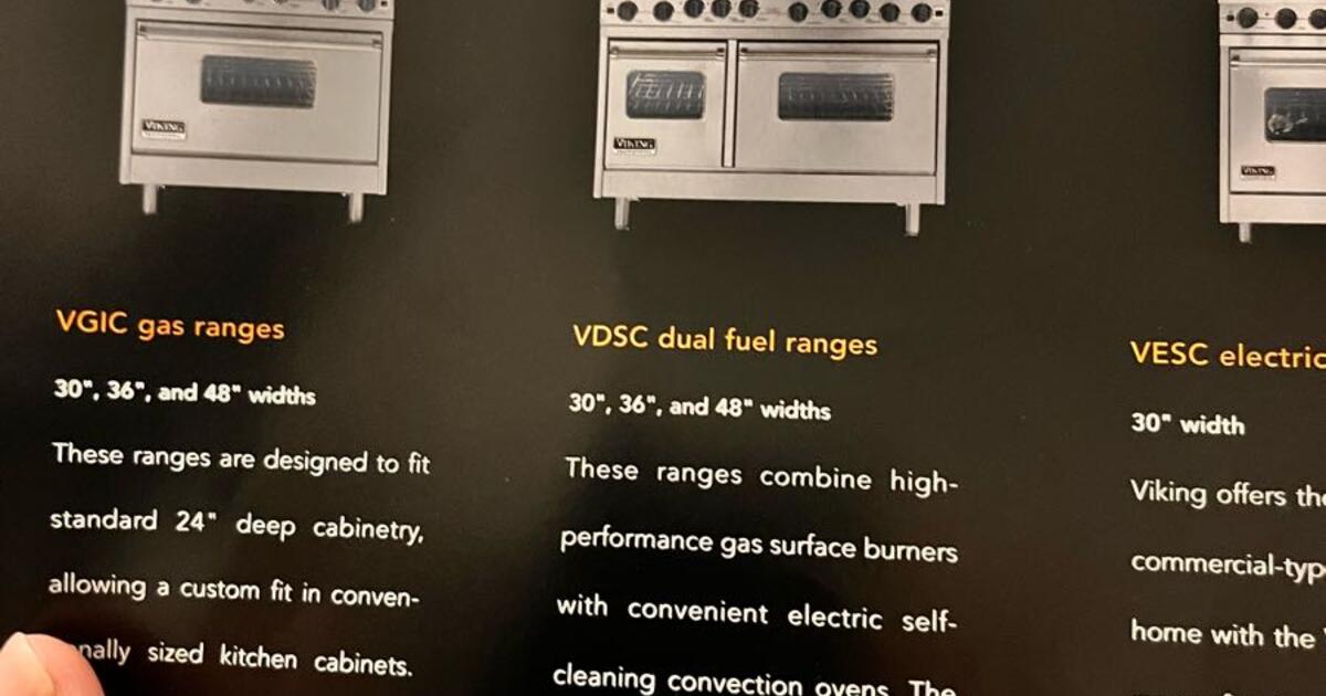 Electric range cooker - VDSC : 30 - VIKING - dual-fuel
