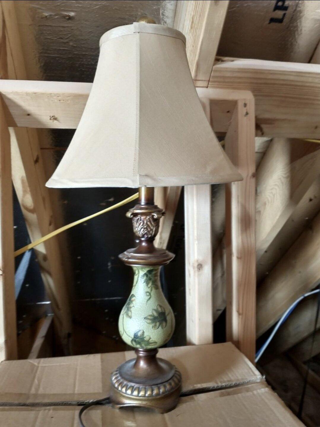 Decorative Green Table Lamp