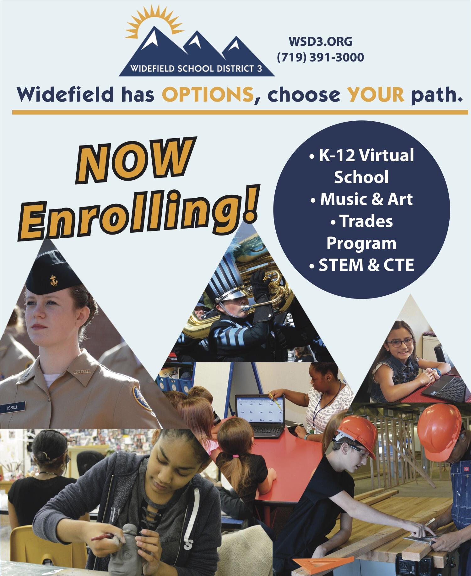 Enroll in WSD3 for the 2022-2023 school year (Widefield School District ...