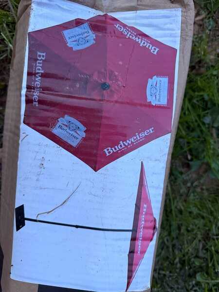 budweiser patio umbrella Bud Light Merch | Bud Light Beer Budweiser Patio Umbrella For $55