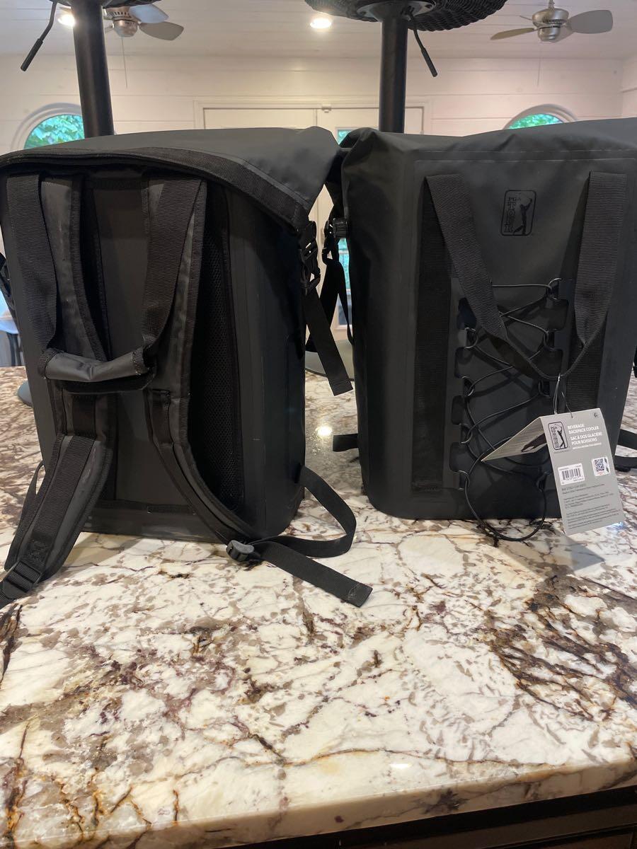 New unused PGA Black Backpacks