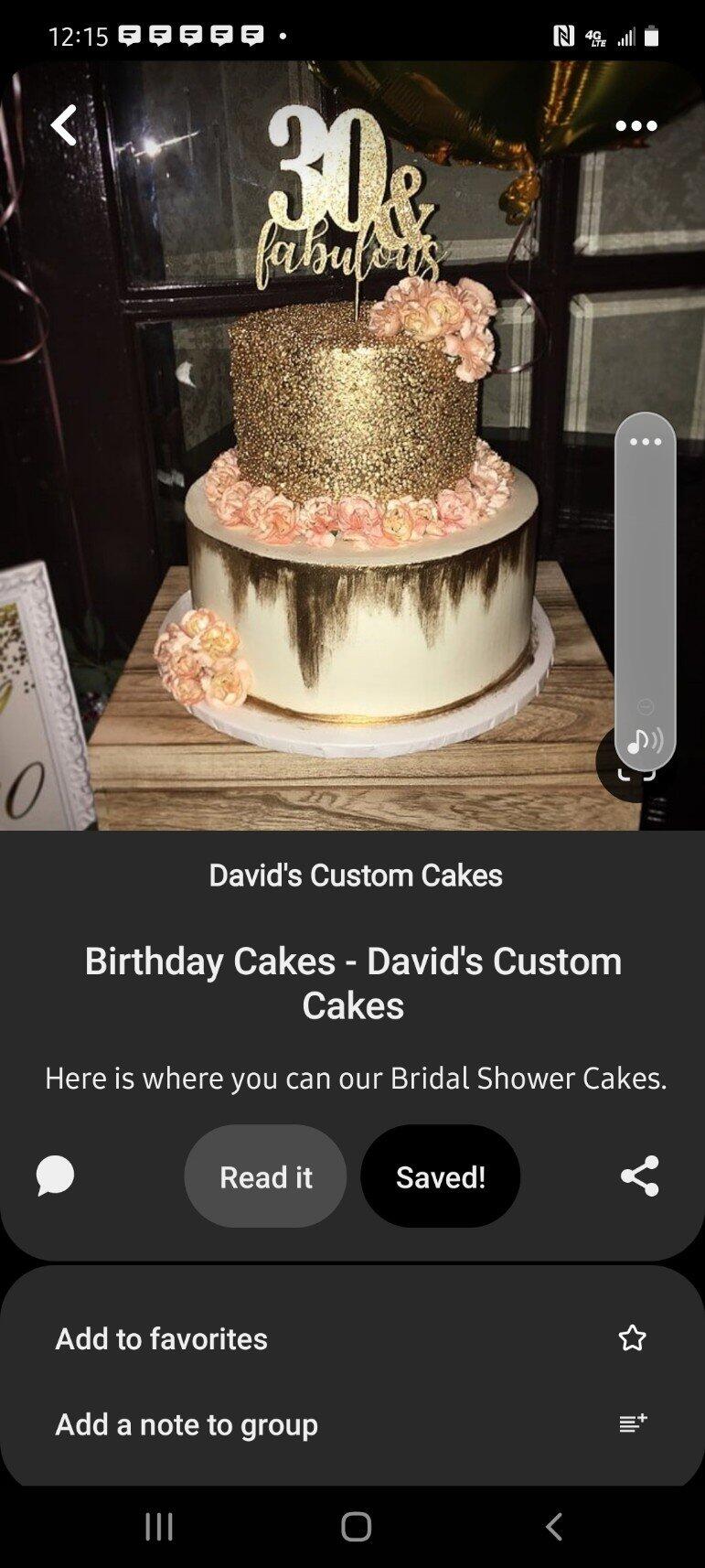 Bridal Shower – David's Custom Cakes