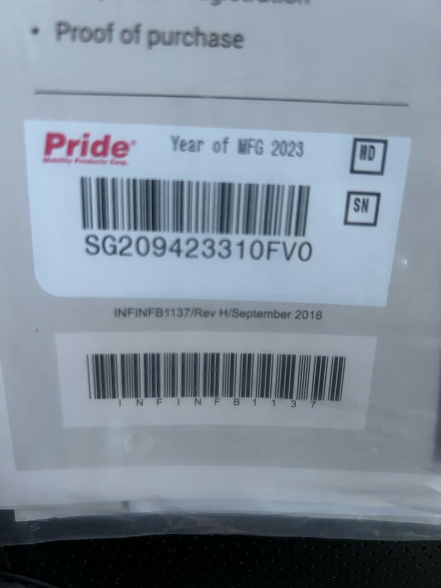 2023 Pride GoGo 4 Wheel Electric Scooter Brand New for 1100 in