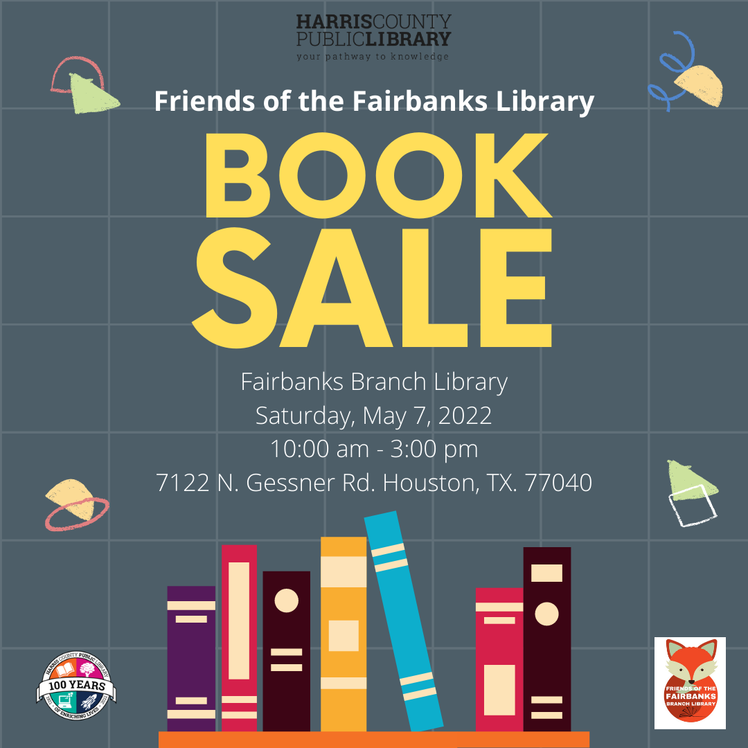 Book Sale at Fairbanks Library on 5/7/2022 (Harris County Public