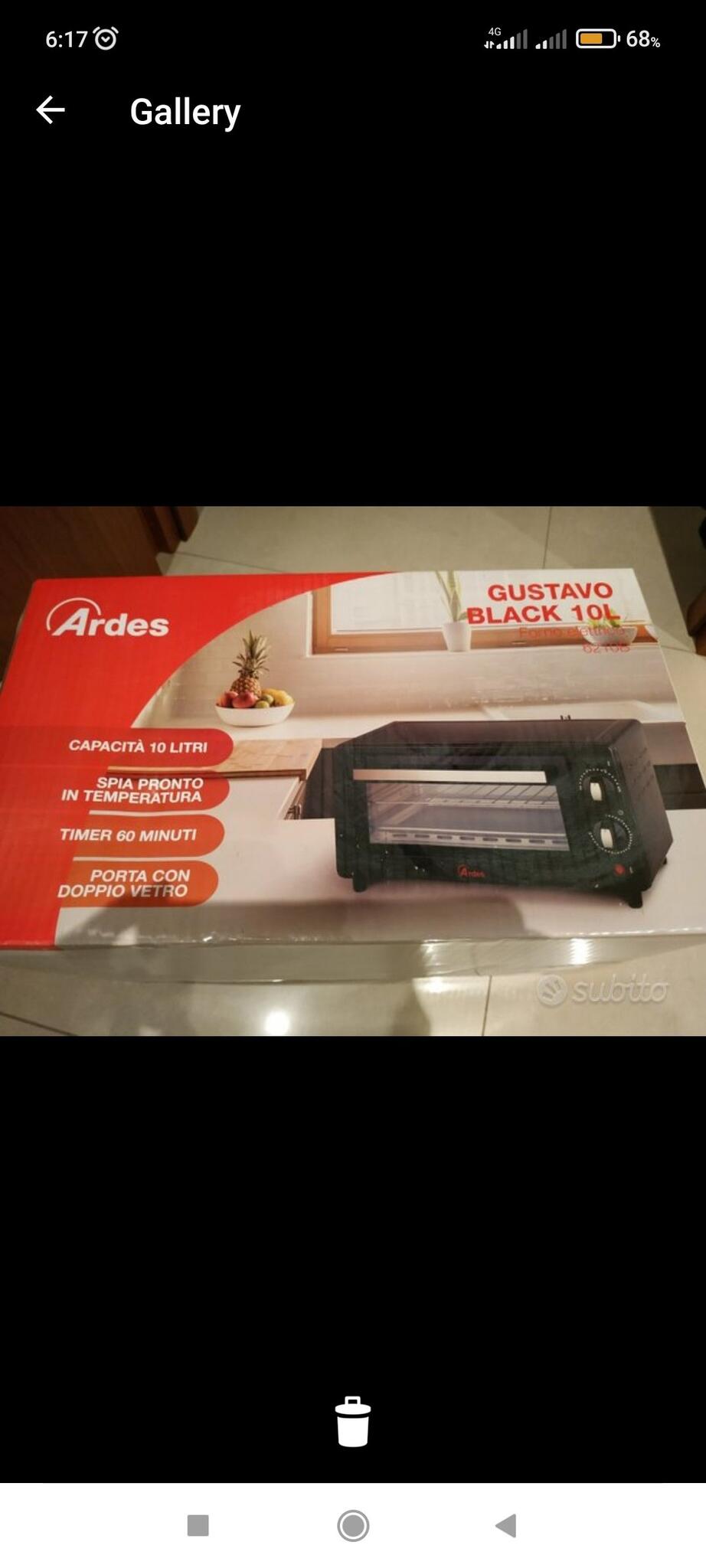 Fornetto Ardea Gustavo Black 10 L Per 35 € a Milan, LOM | Occasioni —  Nextdoor