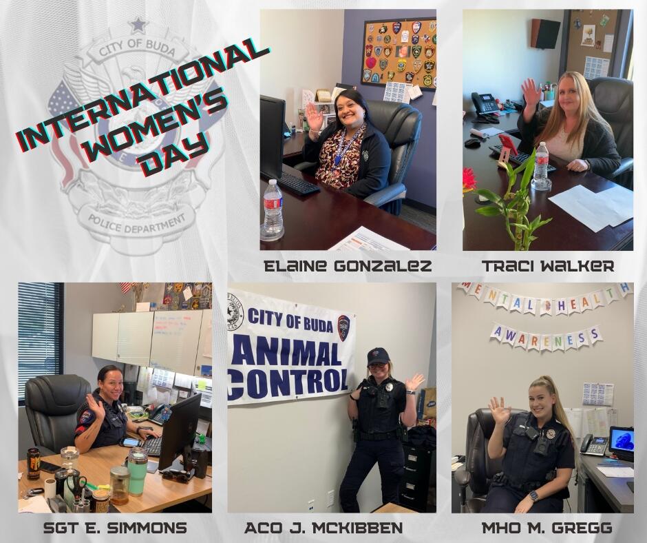 Celebrating the women of the Buda Police Department! (Buda Police