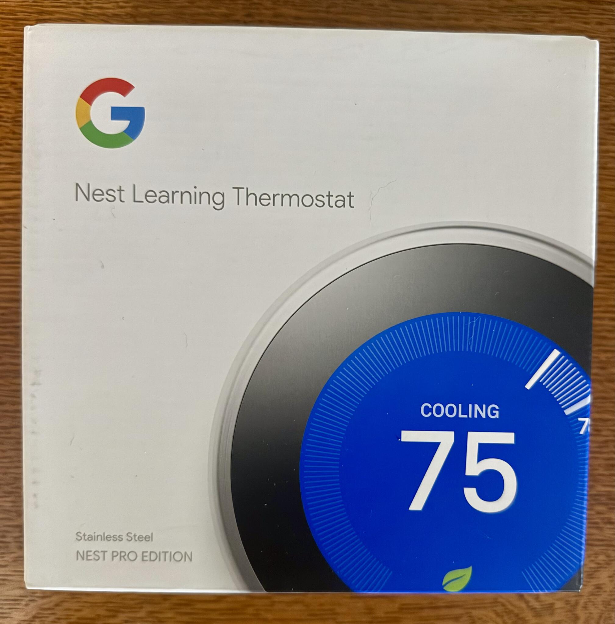 Google Nest Learning Thermostat, brand new in box.