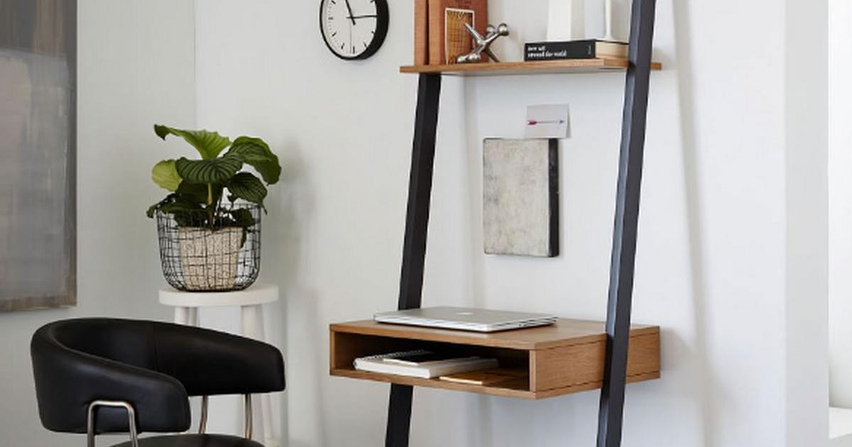 329 West Elm ladder shelf storage leaning wall desk sand/stone for 90 in Los Angeles, CA