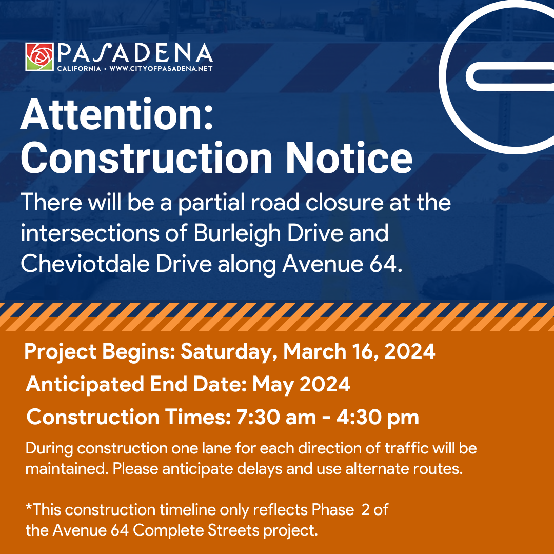 Phase 2 construction of the Avenue 64 Complete Streets project