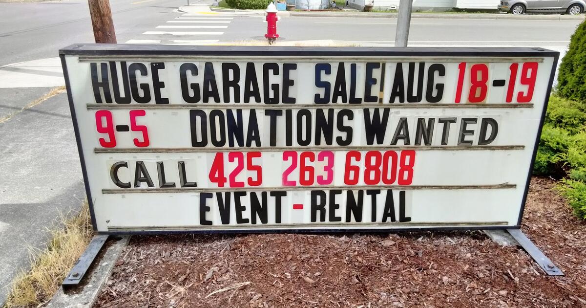 Camanio Garage Sale Aug 910 in Camano Island, WA For Sale & Free