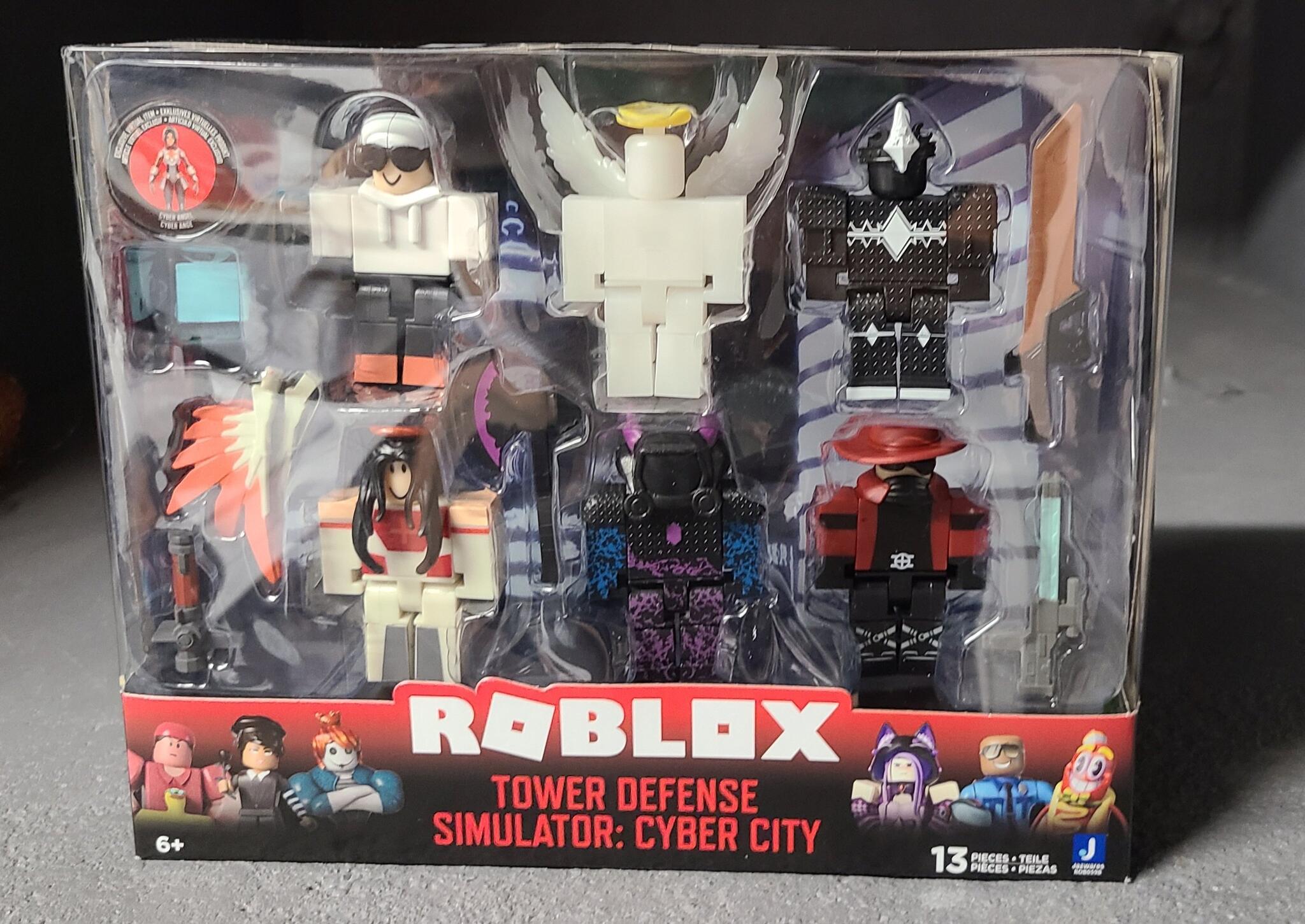 Roblox Tower Defense Simulator Cyber City 3 Action Figure 6-Pack