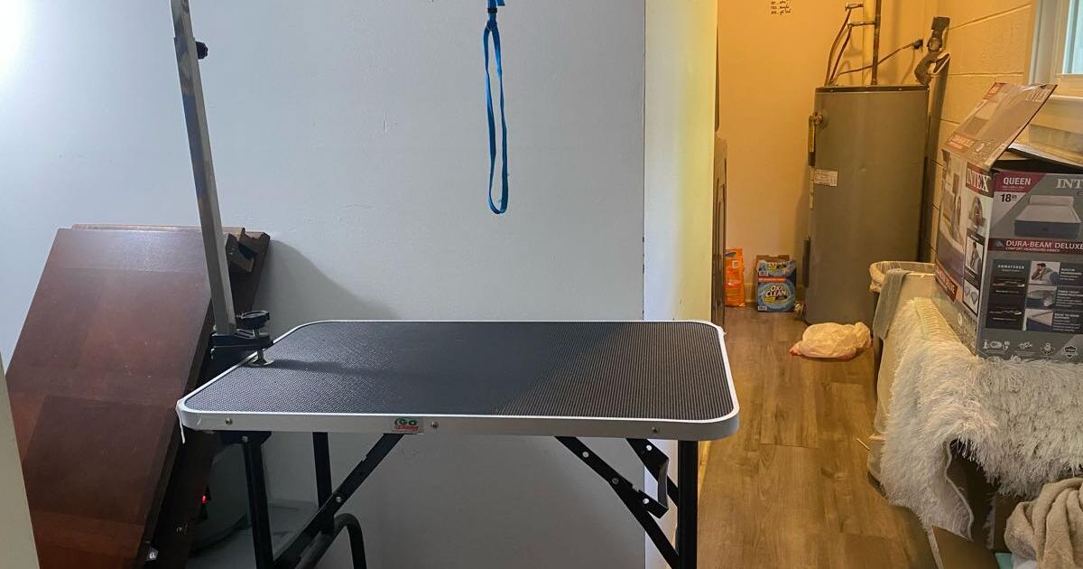 Go Pet Club Pet Dog Grooming Table with Arm, 30Inch for 40 in Winston