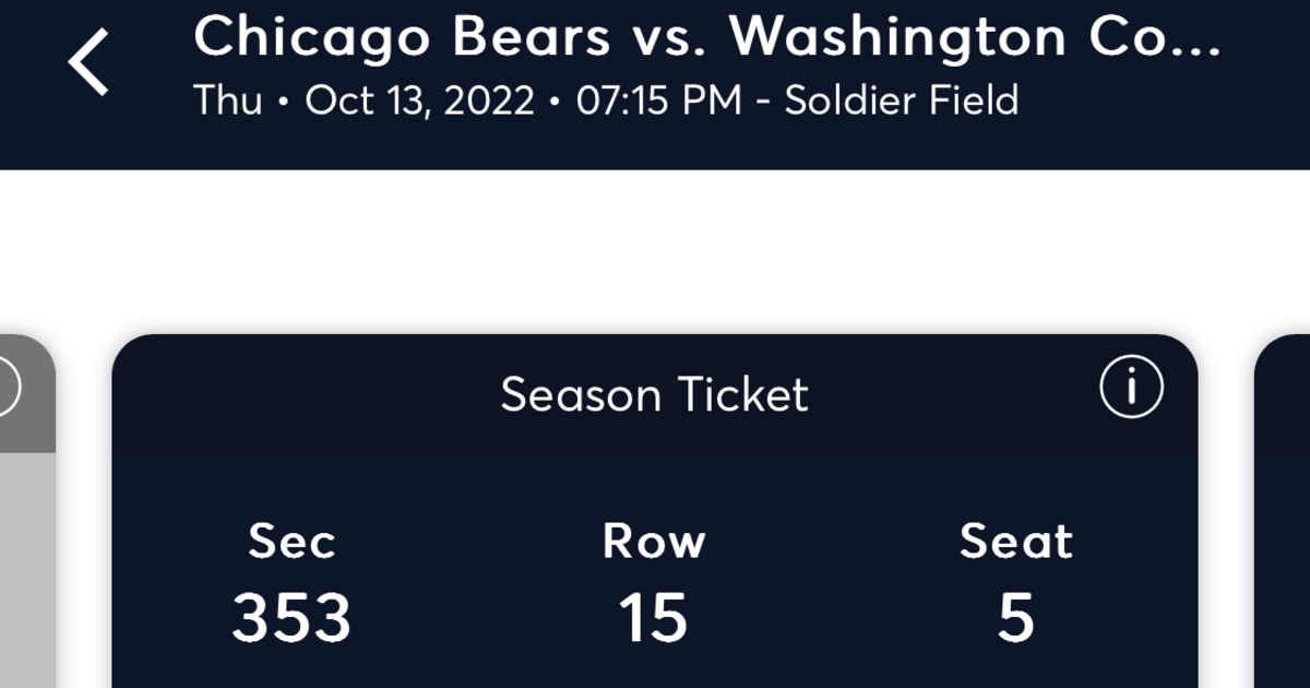chicago bears tickets oct 13