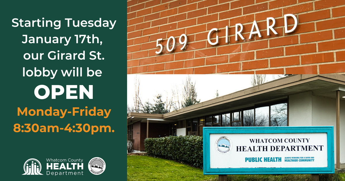 Starting Tuesday, January 17, our Girard office lobby will fully reopen