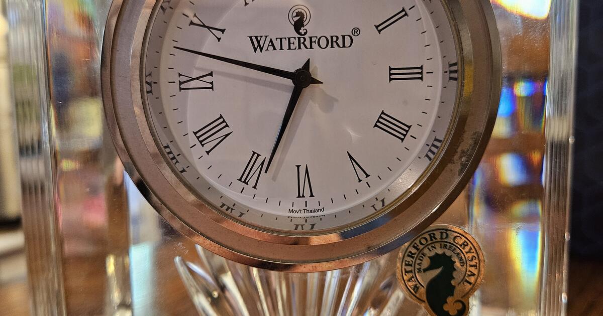 Waterford Crystal Colonnade Clock for 30 in Rochester, WA For Sale
