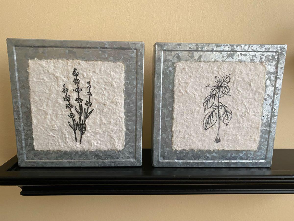 Set of 2 Botanical Wall Art