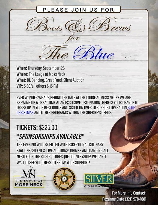 Join us for a night of fun at the 2024 Boots & Brews for the Blue
