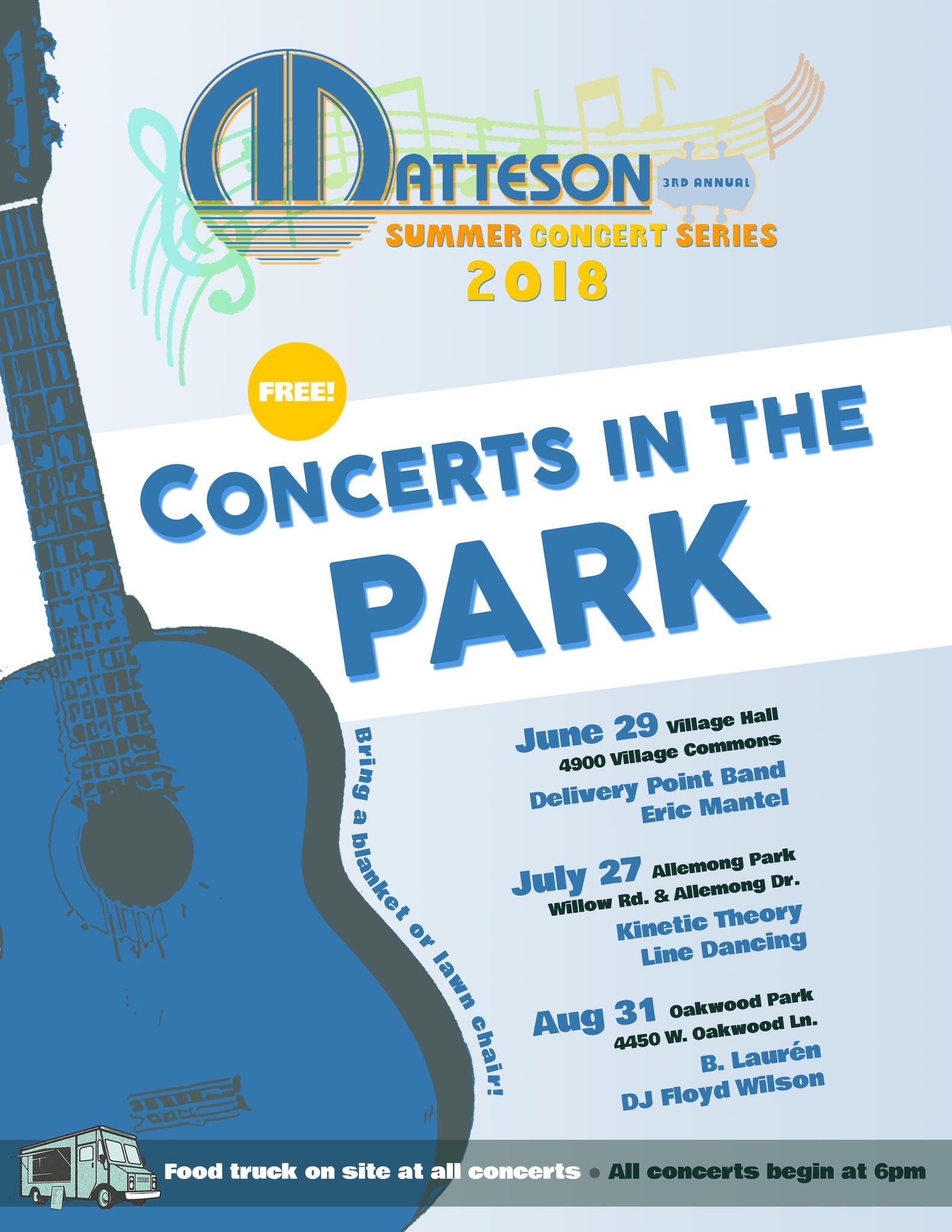 Don't Miss Concerts in the Park this Summer (Village of Matteson