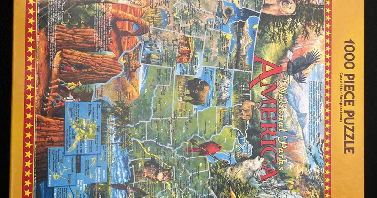 White mountain puzzle of national parks 1000 pieces for 5 in denver