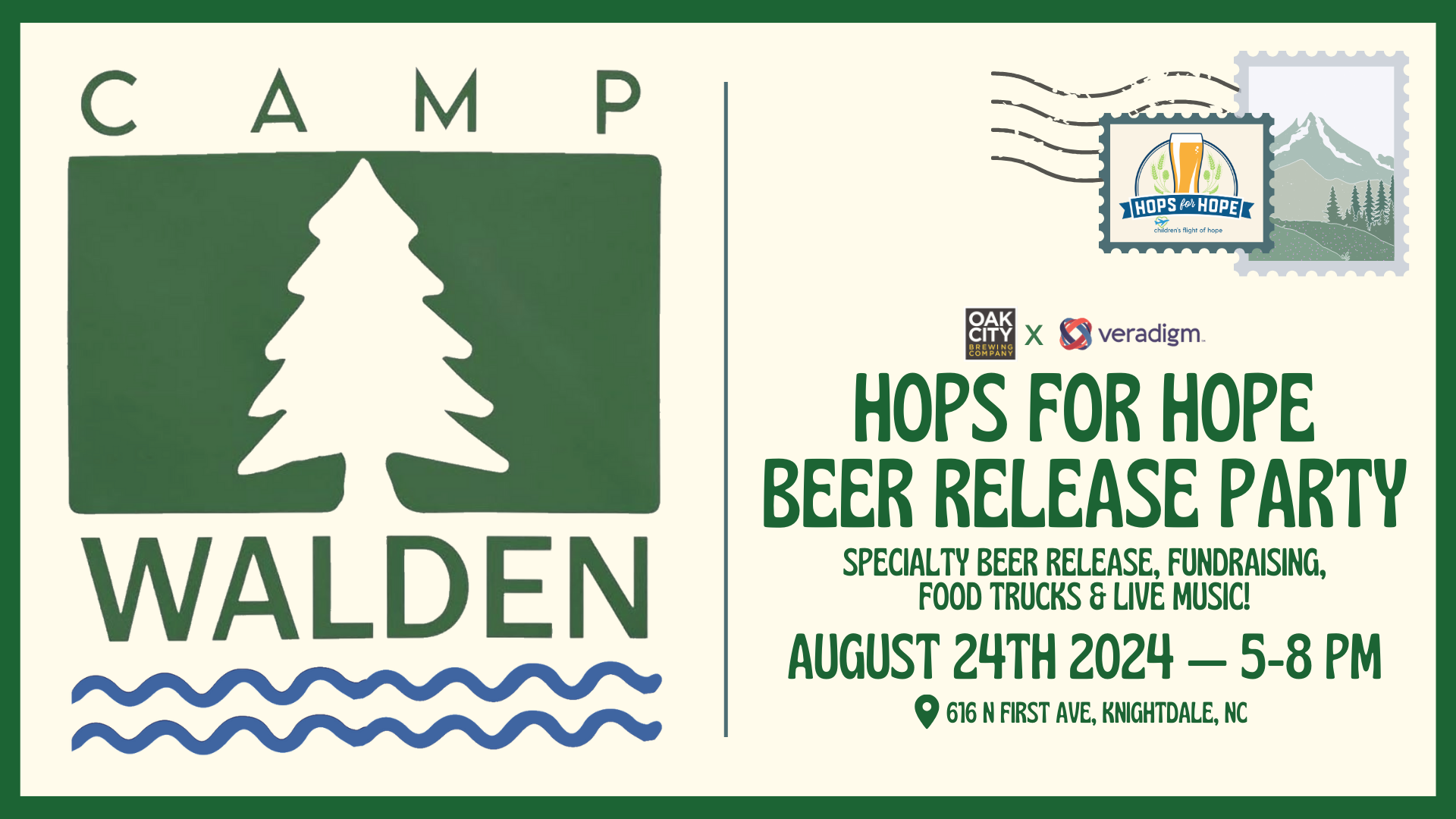 Oak City x Veradigm Hops for Hope Beer Release Party