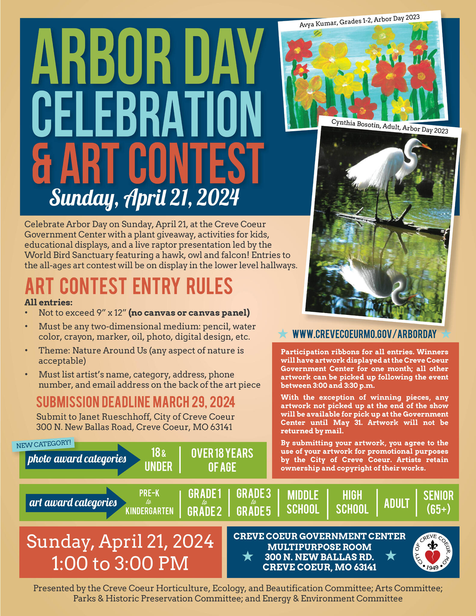 Celebrate Arbor Day on Sunday, April 21, at the Creve Coeur Government