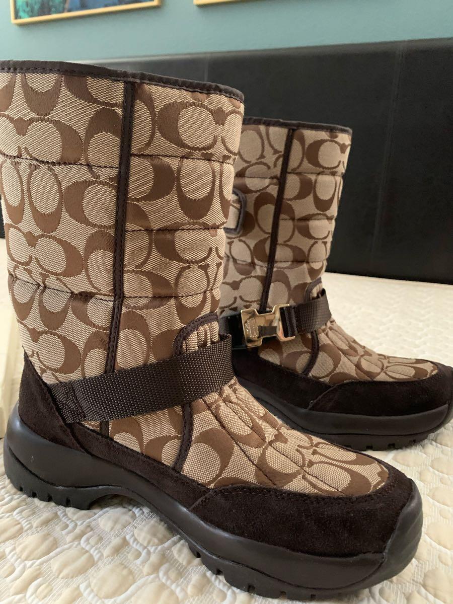 Coach Sharron Vibram Sole Boots Size 8 