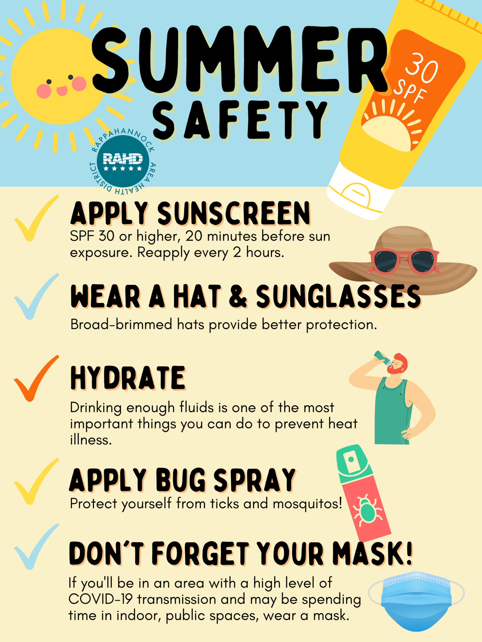 Summer Safety Reminders from RAHD... (Virginia Department of Health ...