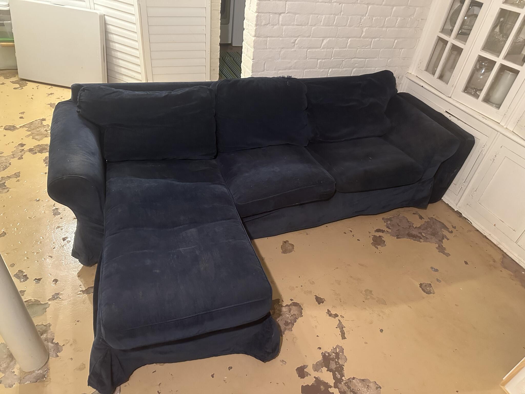 Dark Blue Sectional Sofa