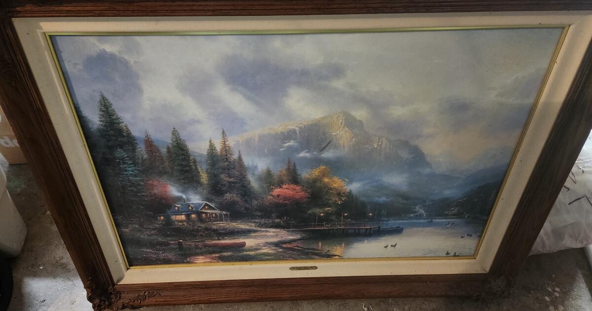 Thomas kinkade the end of a perfect day 111 painting for 1800 in