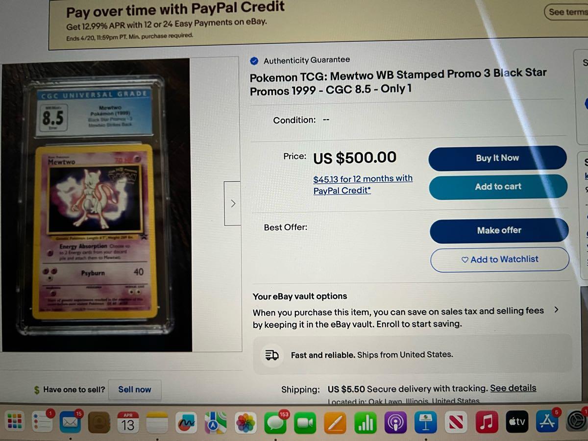 1999 Pokmon Mewtwo Black Star Promo Card W/ Gold Movie WB Stamp For $15 In  Albuquerque, NM | For Sale & Free  Nextdoor