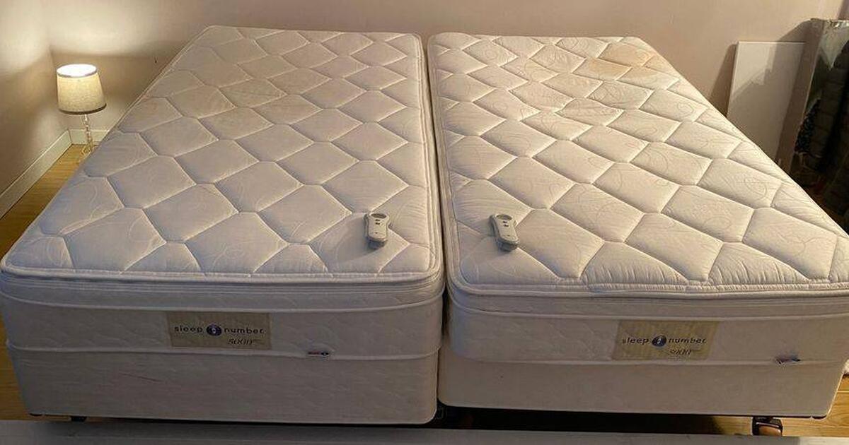 2 twin size sleep number 5000 beds with bases. Could be put together to