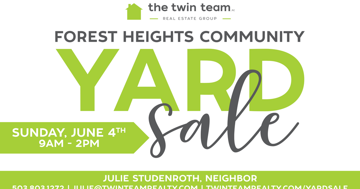 FOREST HEIGHTS COMMUNITY YARD SALE 40+ FAMILIES JUNE 4 for 1 in
