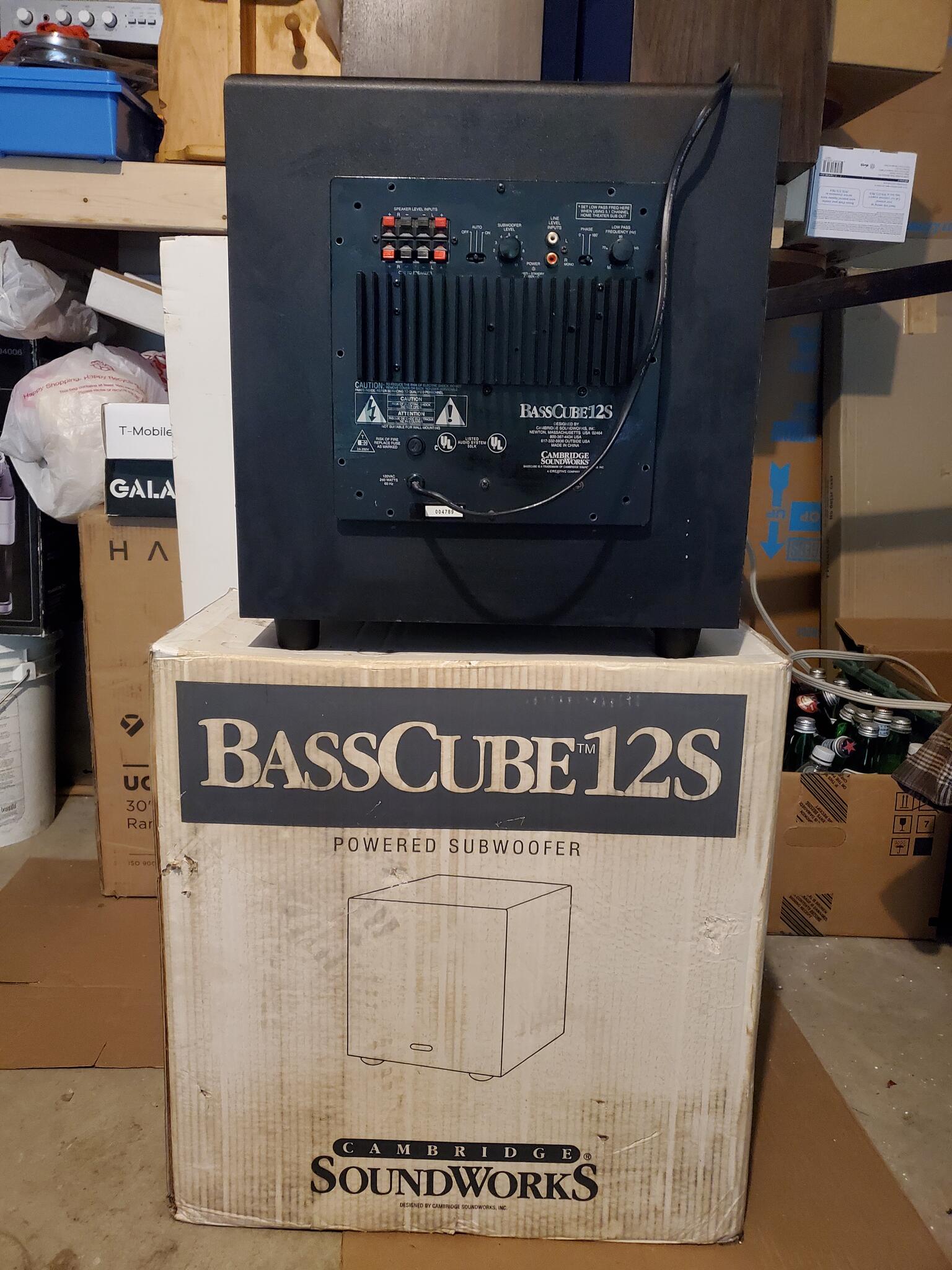 cambridge soundworks bass cube 12 subwoofer repair