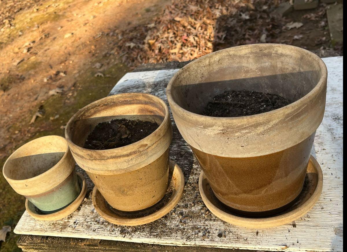 Three Plant Pots