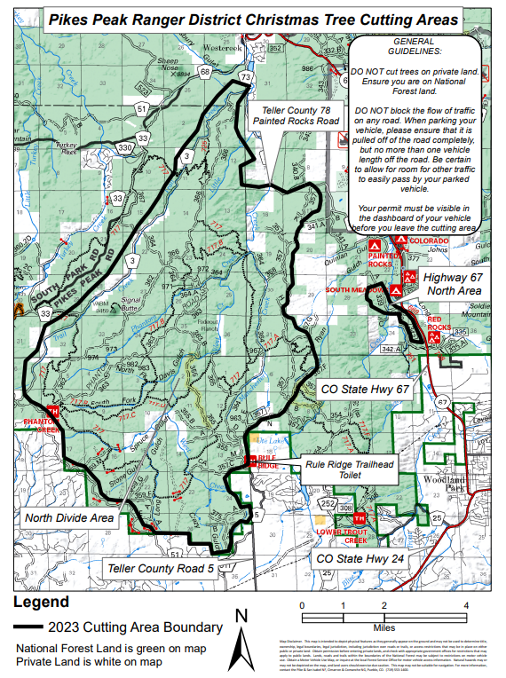 2023 Christmas Tree Cutting Permit Information (Teller County Sheriff's