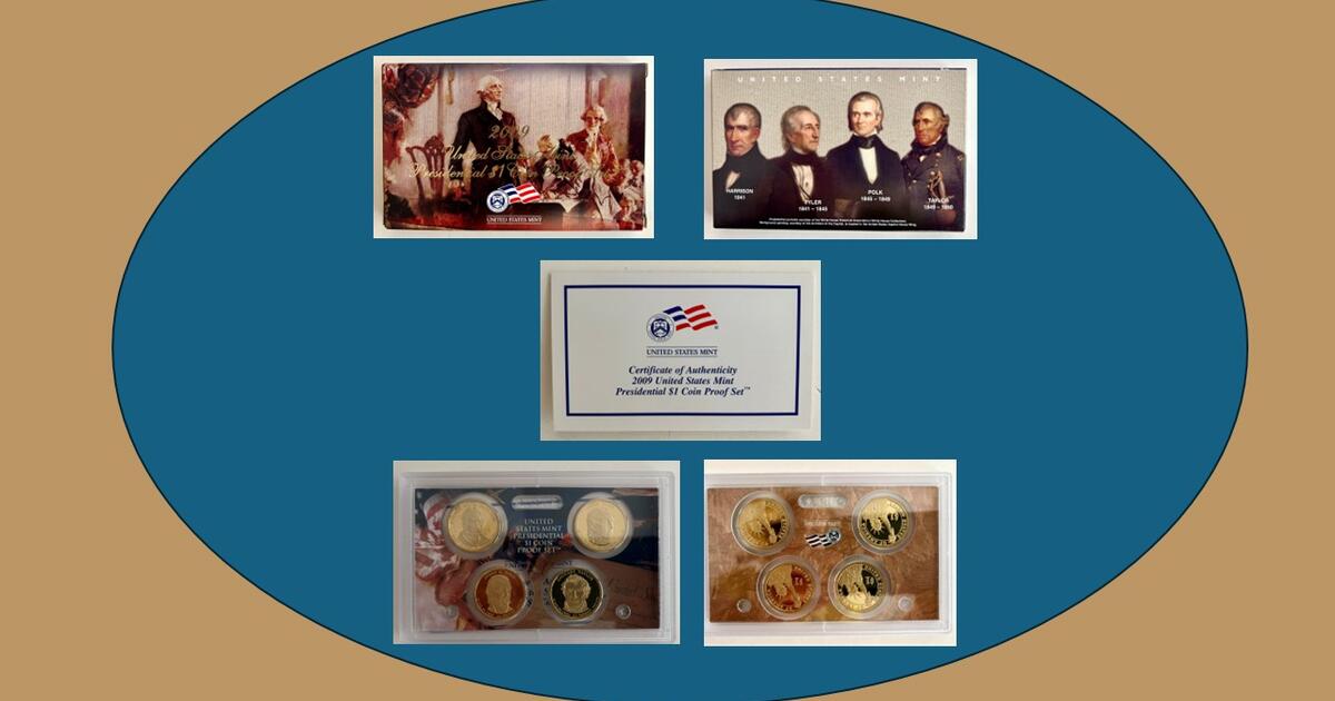 2009-united-states-mint-presidential-1-coin-proof-set-with-4-coins-for