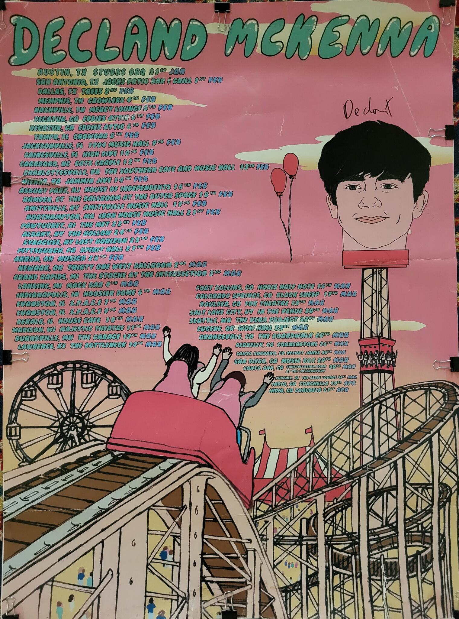Declan McKenna Autographed USA Tour Poster 2018