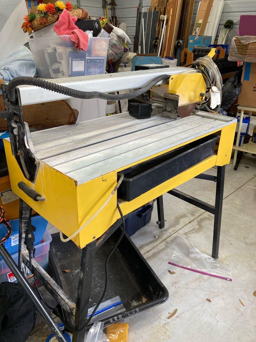 1 and 1/2 hp Bridge saw for wet tile applications. for $350 in Ocala ...