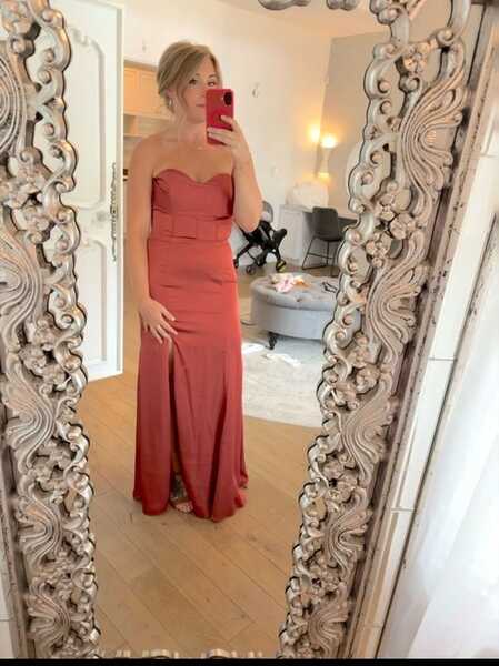 Formal Dress, Terracotta Satin With Boning For $10 In Charlotte, NC | For Sale & Free Nextdoor Formal Dress, Terracotta Satin With Boning For $10 In Charlotte, NC | For Sale & Free Nextdoor