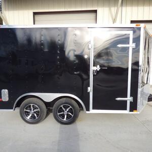 Black Enclosed Trailer