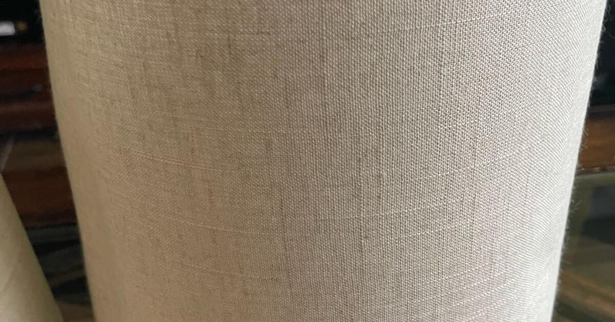 (2) Beige/grey tall lampshades for 15 in Katy, TX For Sale & Free