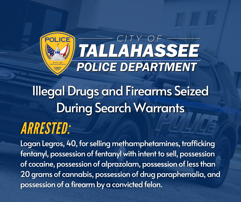 The Tallahassee Police Department is committed to addressing illegal ...